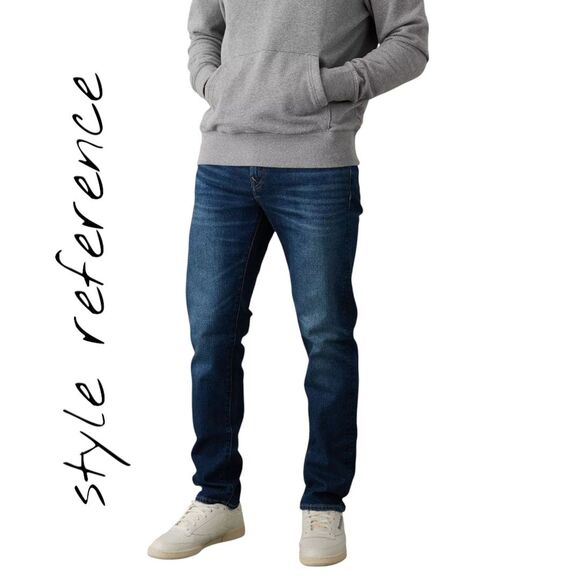 American Eagle Airflex + Slim Straight Crop Jeans Men's Size 28x30 Stretch - Picture 7 of 9